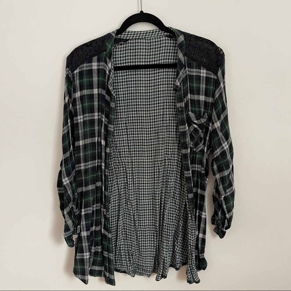 Green Plaid Flannel